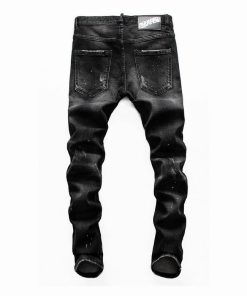 DSQUARED2 BLACK RIPPED  JEANS
