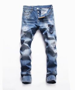 DSQUARED2 BLUE RIPPED JEANS “POCKET”
