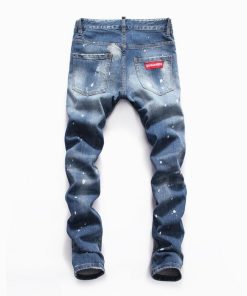 DSQUARED2 BLUE VERY RIPPED JEANS