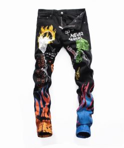 DSQUARED2 PAINTED BLACK JEANS