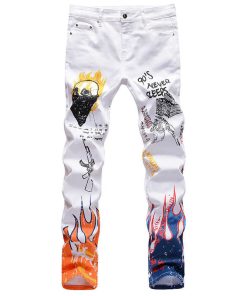 DSQUARED2 PAINTED WHITE JEANS