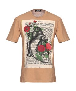 DSQUARED2 HEART PRINTED SHORT SLEEVE T-SHIRT