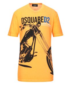 DSQUARED2 ROAD ON FIRE PRINTED SHORT SLEEVE T-SHIRT