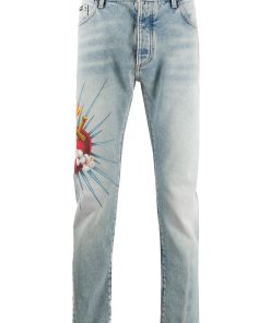 Palm Angels Long jeans printed