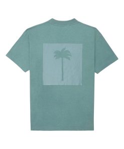 PALM ANGELS T-SHIRT PRINTED PALM TREE ON THE BACK