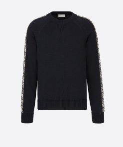 Sweater with Dior Oblique applications