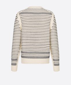 Dior sweater with chevron pattern