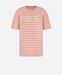 OVERSIZED “DIOR” STRIPED T-SHIRT