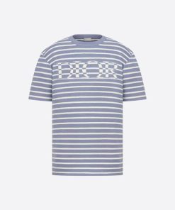 OVERSIZED “DIOR” STRIPED T-SHIRT