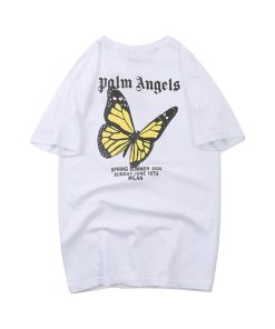 PALM ANGELS T-SHIRT BUTTERFLY