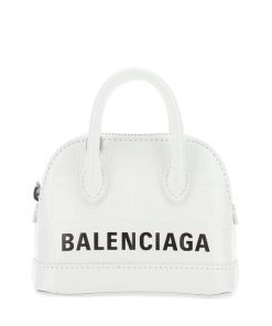 Balenciaga Women’s White Ville Xxs Top Handle Bag