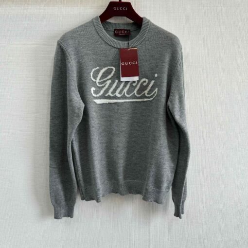GG Sweater Grey And White