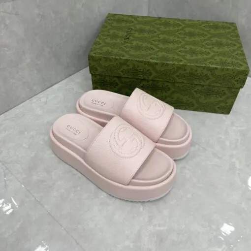 platform slide sandal