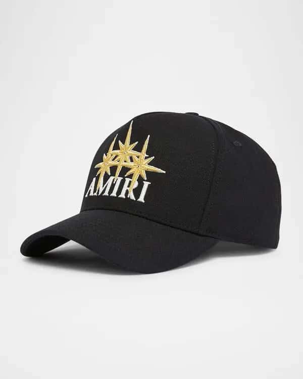 starburst logo baseball cap - black