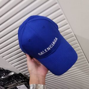 Balenciaga Logo Text Caps Blue