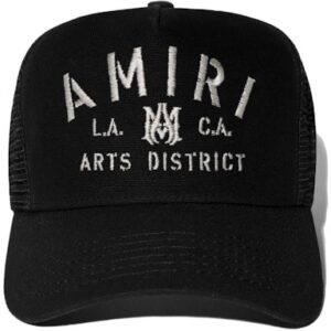Amiri Stencil Trucker Hat Black