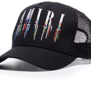 AMIRI Embroidered Paint Drip Core Logo Cap Black