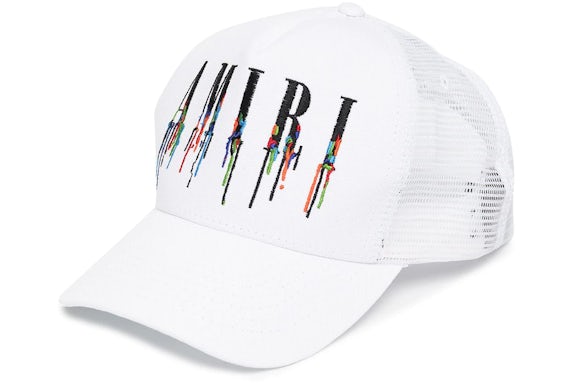 AMIRI Embroidered Paint Drip Core Logo Cap White