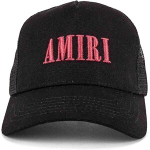 AMIRI Logo Core Trucker Hat Black/Red