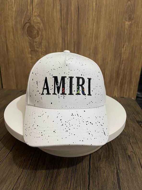 AMIRI Paint Splatter Baseball Cap White