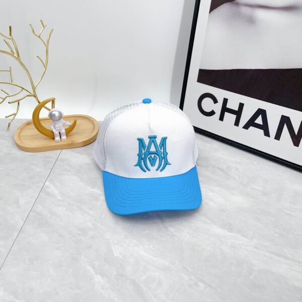 AMIRI MA Canvas Cap White/Blue