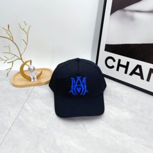 AMIRI Blue MA Canvas Cap Black