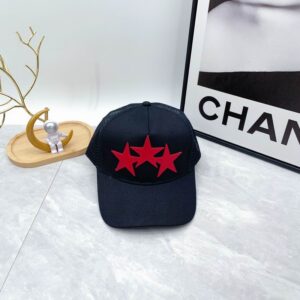 AMIRI Black 3 Star Trucker Cap Black