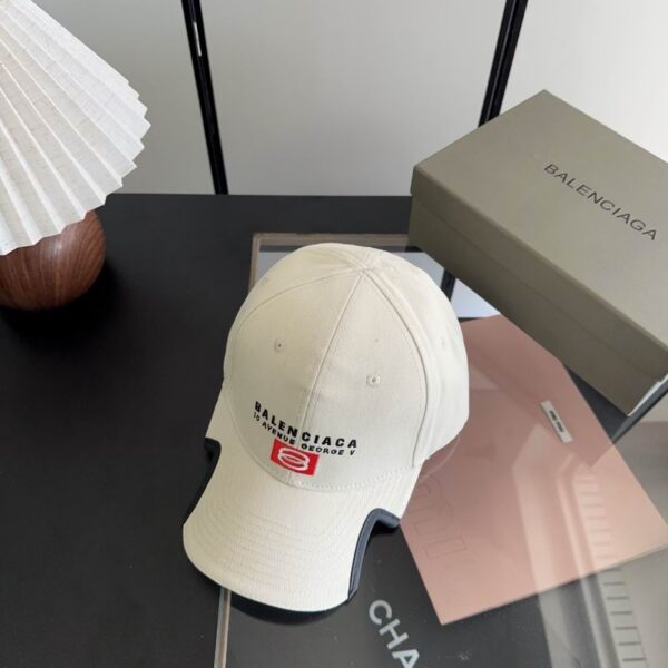 Balenciaga Unity Sport Cap Embroidered Logos White