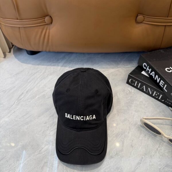 Balenciaga Washed Out Baseball Cap Black