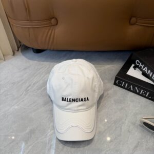 Balenciaga Washed Out Baseball Cap Black White