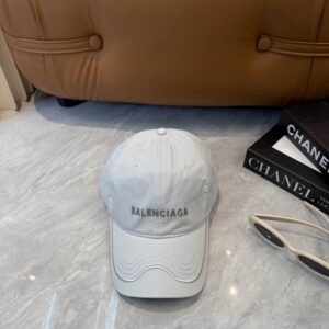 Balenciaga Washed Out Baseball Cap Off White