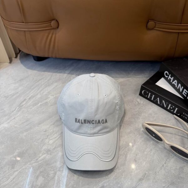Balenciaga Washed Out Baseball Cap Off White