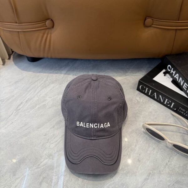 Balenciaga Washed Out Baseball Cap Dark Grey