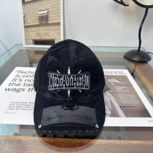 Balenciaga Metalhead Baseball Cap Black