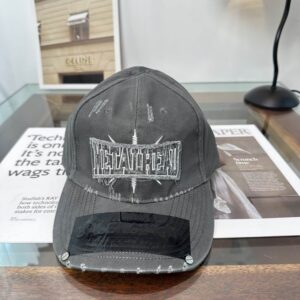 Balenciaga Metalhead Baseball Cap Grey