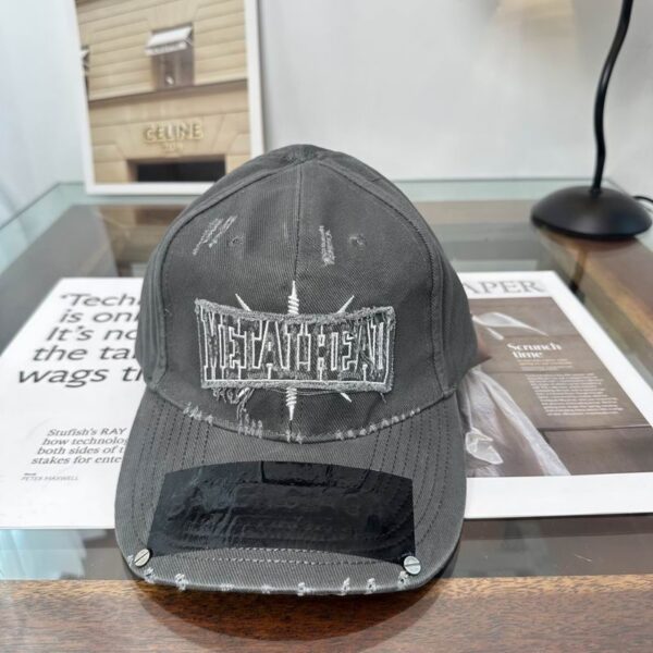 Balenciaga Metalhead Baseball Cap Grey