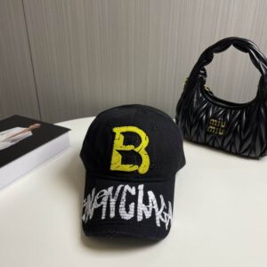 Balenciaga Logo Upcycled Cotton Cap