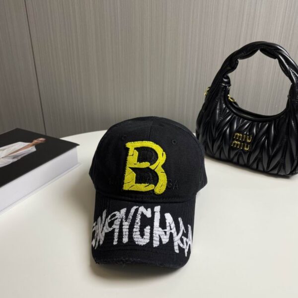 Balenciaga Logo Upcycled Cotton Cap