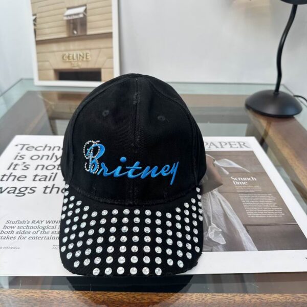 Balenciaga Music Britney Spears Series Studded Cap