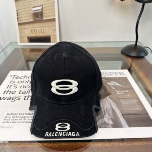 Balenciaga Double Unity Cap Black