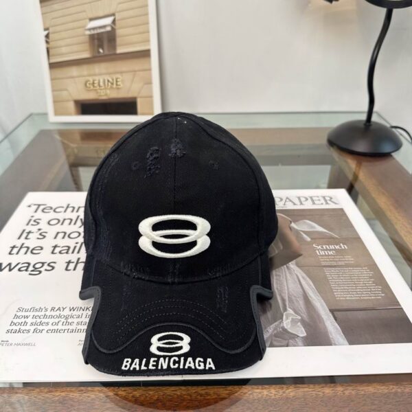 Balenciaga Double Unity Cap Black