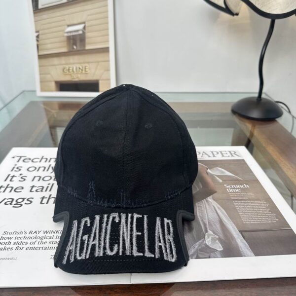 Balenciaga Agaicnelab Embroidered Black