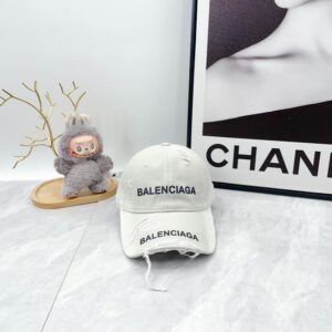 Balenciaga Washed Baseball Cap White