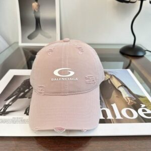 Balenciaga Sports Loop Icon Cargo Cap Beige Cotton