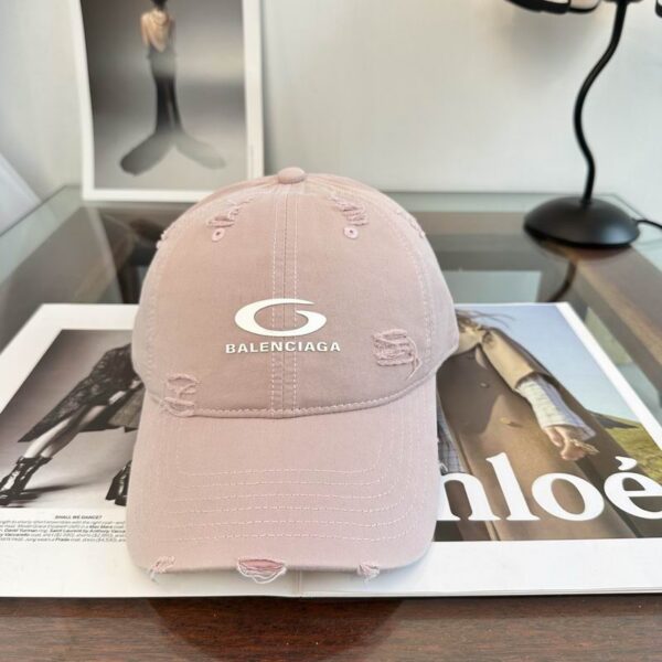 Balenciaga Sports Loop Icon Cargo Cap Beige Cotton