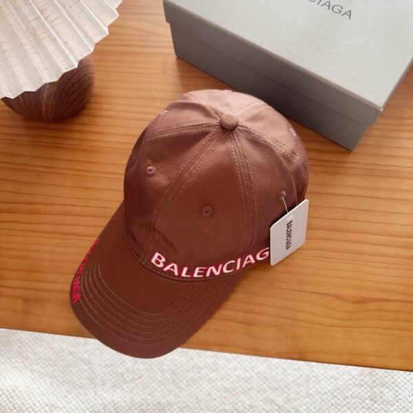Balenciaga Cap Visor Cap Brown