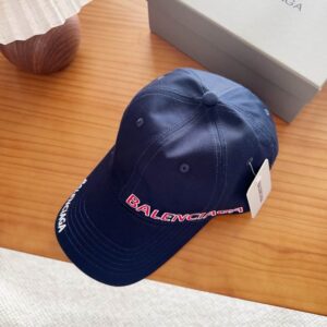 Balenciaga Cap Visor Cap Navy Blue