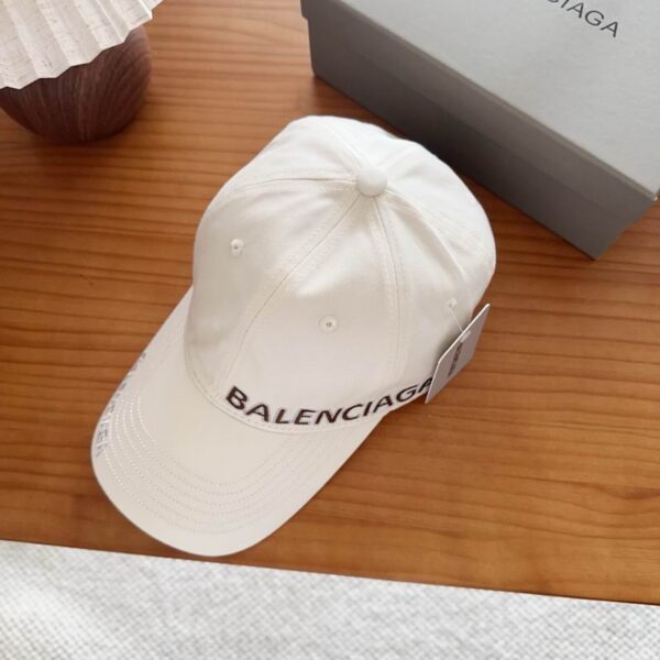 Balenciaga Cap Visor Cap White