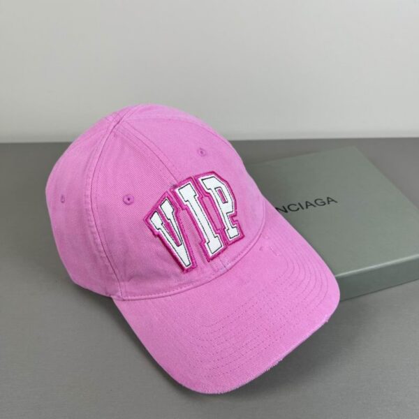 Balenciaga Vip Teamp Cotton Cap Pink