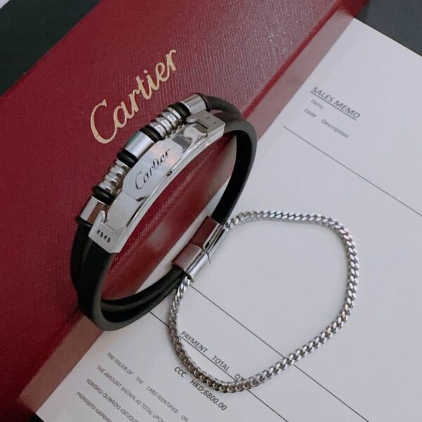 Leather & Metal Bracelet